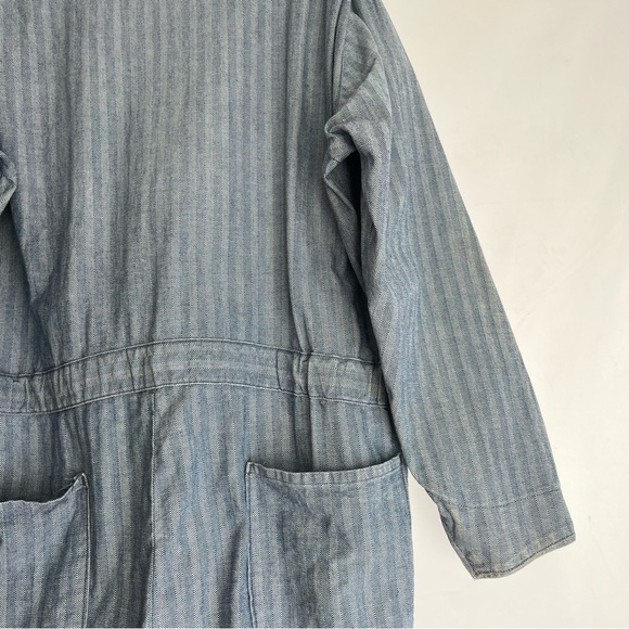 HOST PICK 1960 Railroad Stripe Denim coveralls mechanic workwear jumpsuit 42L - Picture 16 of 16